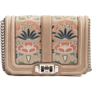 REBECCA MINKOFF embroidered small Love Crossbody